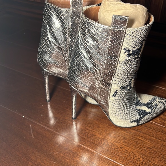 Paris Texas python and silver boot worn once - Picture 4 of 4